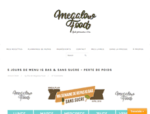 Tablet Screenshot of megalowfood.com